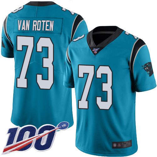 Carolina Panthers Limited Blue Youth Greg Van Roten Alternate Jersey NFL Football #73 100th Season Vapor Untouchable